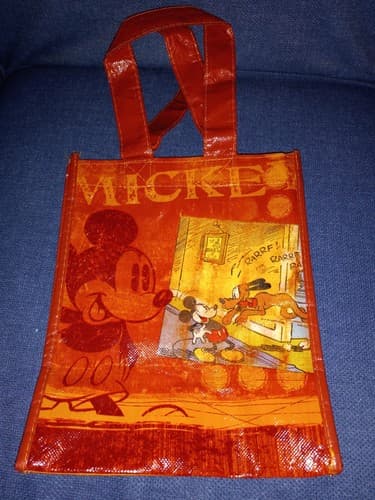 Walt Disney Classic Mickey Mouse Plush 14" Kohls & Small Reusable Tote You Get 2 - Thumbnail 3