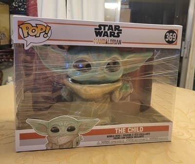 Funko Pop! Star Wars The Child #369 10″ Jumbo The Mandalorian Grogu Bobble-Head - Thumbnail 3