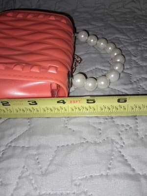 MOSSTY Mini Jelly Purse Candy Color Flap Crossbody Light Coral Tangerine Orange - Thumbnail 8