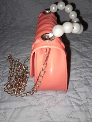 MOSSTY Mini Jelly Purse Candy Color Flap Crossbody Light Coral Tangerine Orange - Thumbnail 6
