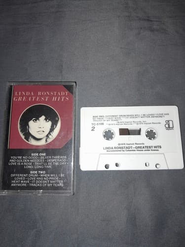 Linda Ronstadt: Linda Ronstadt's Greatest Hits Cassette 1976 (Elektra) Pre-Owned - Image 1