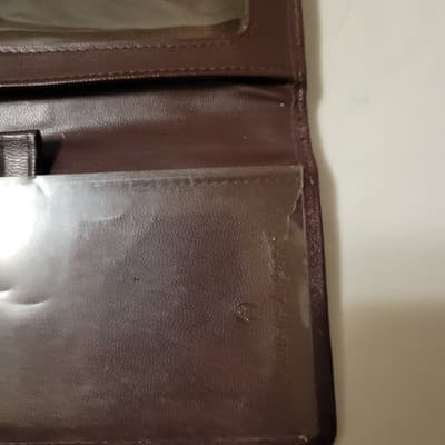 Vintage Italian Brown Leather Wallet Horsebit Buckle Fiocchi Italy - Thumbnail 5