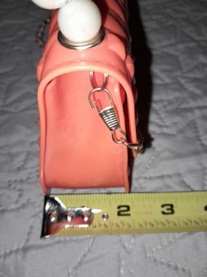 MOSSTY Mini Jelly Purse Candy Color Flap Crossbody Light Coral Tangerine Orange - Thumbnail 9