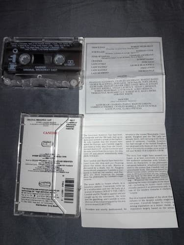 Candide Original Broadway Cast With Insert (Cassette) - Thumbnail 3