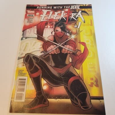 Marvel Elektra 1 2017 Running With The Devil Comic Book NM Direct - Image 1