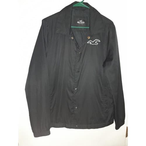 Hollister California All-Weather Navy Blue Jacket Full Zip Outerwear Size S Smal - Image 1
