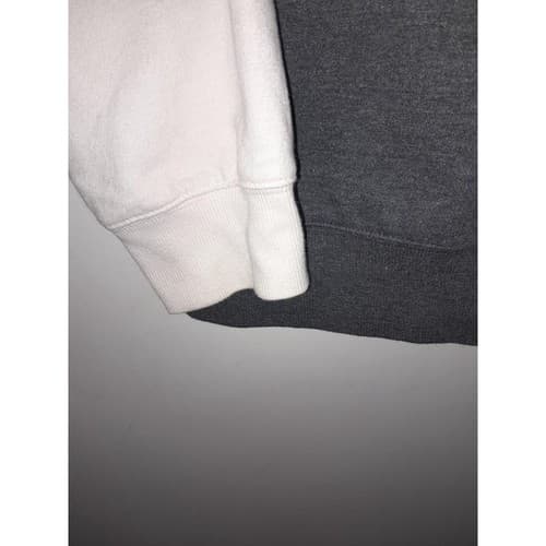 Original Use Color Block Hoodie Small Gold Gray White – Streetwear Retro Casual - Thumbnail 3