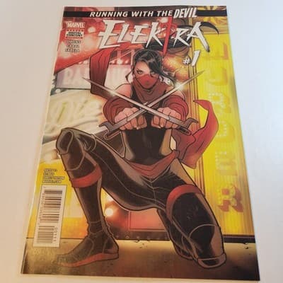 Marvel Elektra 1 2017 Running With The Devil Comic Book NM Direct - Thumbnail 2