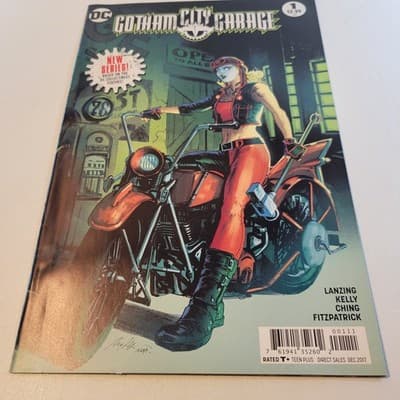 Gotham City Garage #1 DC Comics 2017 Harley Quinn Cover VF/VF+ - Image 1