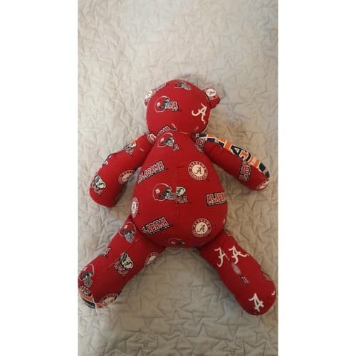 Alabama Crimson Tide Alburn University Stuffed Teddy Bear Hand Crafted 17" Rare - Thumbnail 3