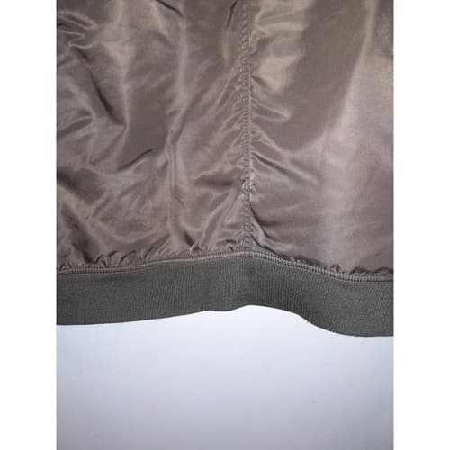 American Rag Cie Mens Chocolate Brown Bomber Jacket Size L Large Biker - Thumbnail 9