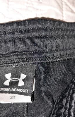 Under Armour Sweatpants Jogging Pants Black W Pink Stripe Size 3T - Thumbnail 4