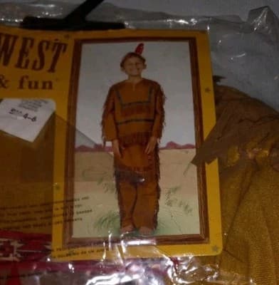 Native American Indian Costume For Boys Wild West Dress Up & Fun Small 4-6 - Image 1