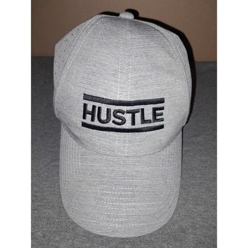 Nike Legacy91 Dri-Fit Hat CAP Gray Embroidered HUSTLE Runner Sports Golf - Image 1