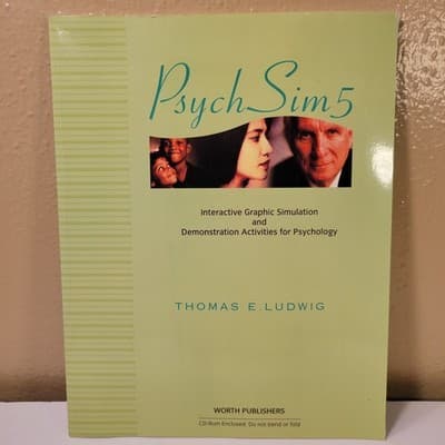 Psych-Sim 5 Psychology CD-ROM Thomas E. Ludwig Interactive Simulation Worth Publ - Thumbnail 2