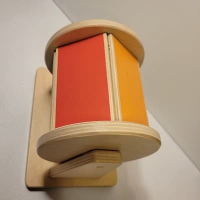 Lovevery Wooden Spinning Drum Montessori Baby Toy Color Wheel 7–8 Months - Thumbnail 6