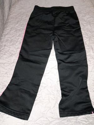 Under Armour Sweatpants Jogging Pants Black W Pink Stripe Size 3T - Thumbnail 5