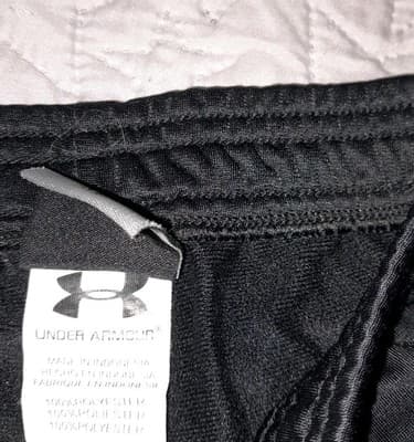 Under Armour Sweatpants Jogging Pants Black W Pink Stripe Size 3T - Thumbnail 3