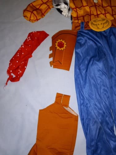 Woody Toy Story 4 Deluxe Halloween Costume Cowboy Dress Up Boy's Medium M Disney - Thumbnail 3