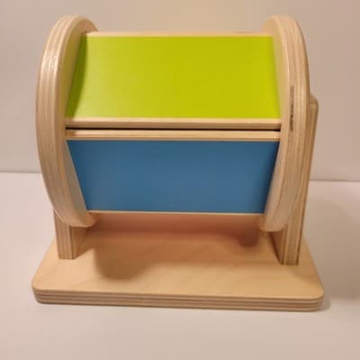 Lovevery Wooden Spinning Drum Montessori Baby Toy Color Wheel 7–8 Months - Image 1