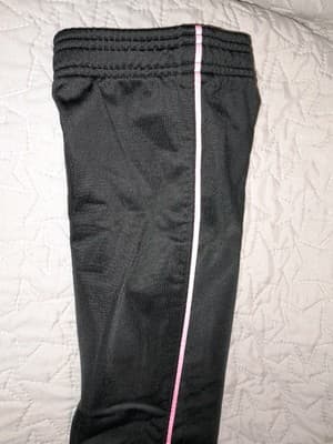 Under Armour Sweatpants Jogging Pants Black W Pink Stripe Size 3T - Thumbnail 6