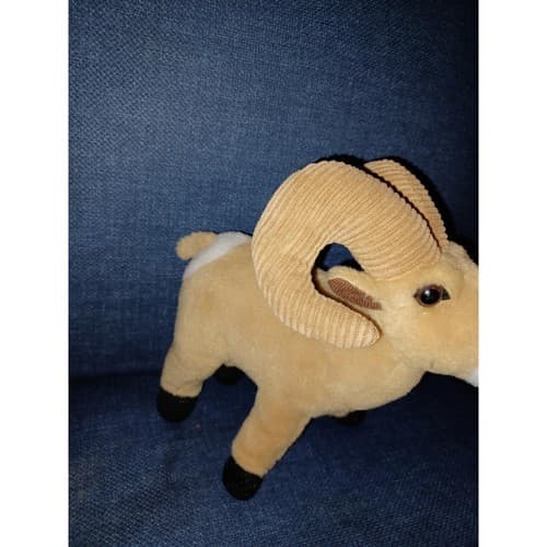 Brown Big Horn Ram Sheep Wild Republic Plush Stuffed Animal 8" Tall - Thumbnail 4