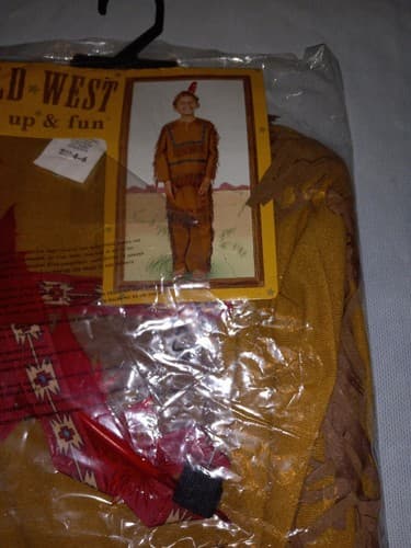 Native American Indian Costume For Boys Wild West Dress Up & Fun Small 4-6 - Thumbnail 2