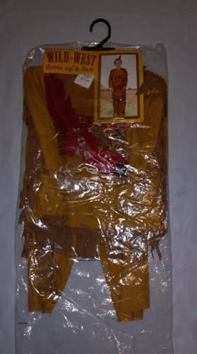 Native American Indian Costume For Boys Wild West Dress Up & Fun Small 4-6 - Thumbnail 3
