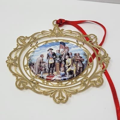 George Washington Masonic National Memorial Capitol Cornerstone Ornament 1994 - Image 1