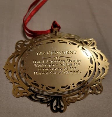 George Washington Masonic National Memorial Capitol Cornerstone Ornament 1994 - Thumbnail 10