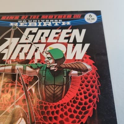DC Comics Green Arrow Issue 6 Vol 7 2016 Sins of the Mother NM Comic Book - Thumbnail 5