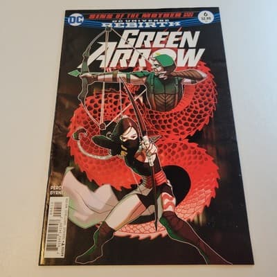 DC Comics Green Arrow Issue 6 Vol 7 2016 Sins of the Mother NM Comic Book - Thumbnail 2