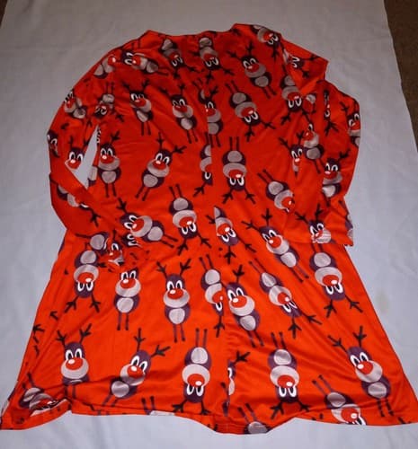 Rudolph Christmas Dress Women’s 2XL Long Sleeve Holiday Cute Festive Tunic - Image 1
