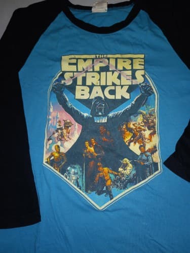 Star Wars Empire Strikes Back Baseball Tee Shirt M – Retro Fandom Collectible - Thumbnail 2