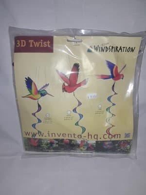 3D Twist Windspiration Rainbow Hummingbird Garden Wind Spinner Outdoor Decor - Thumbnail 3