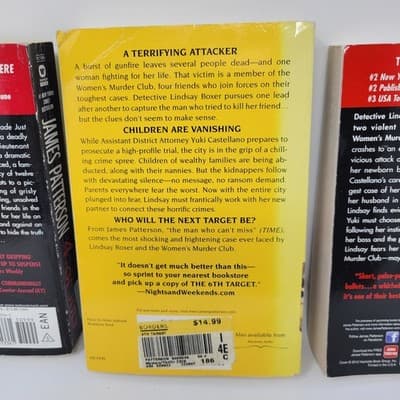JAMES PATTERSON Womens Murder Club Lot 4th of July 6th Target 10th Anniv. PB Set - Thumbnail 13