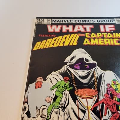 MARVEL What If 38 Daredevil Captain America Vision Scarlet Witch Newsstand - Thumbnail 4