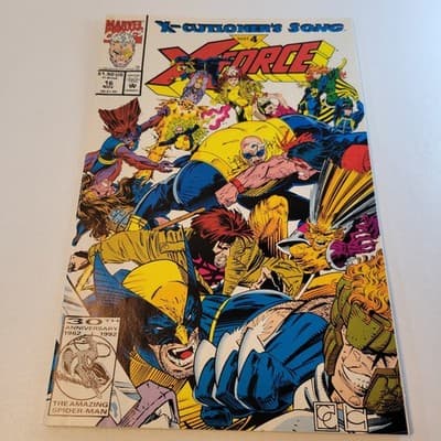 MARVEL X Force 16 X Cutioners Song Part 4 Cable Domino 1992 VF Comic Book - Image 1