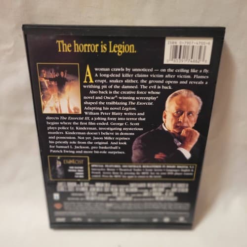 The Exorcist III (DVD, 1990) Horror – William Peter Blatty George C. Scott - Thumbnail 3