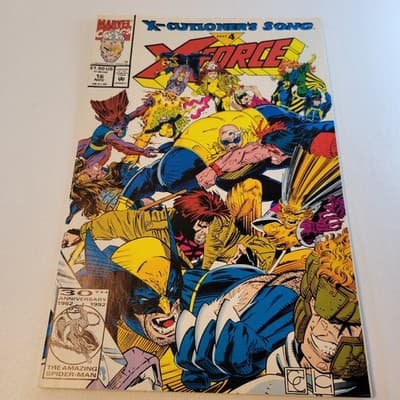 MARVEL X Force 16 X Cutioners Song Part 4 Cable Domino 1992 VF Comic Book - Thumbnail 2