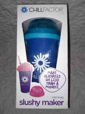 Chill Factor Slushy Maker 16.9oz Tutti Fruity Blue NEW Sealed Funtastic - Thumbnail 2