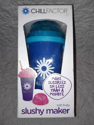 Chill Factor Slushy Maker 16.9oz Tutti Fruity Blue NEW Sealed Funtastic - Image 1