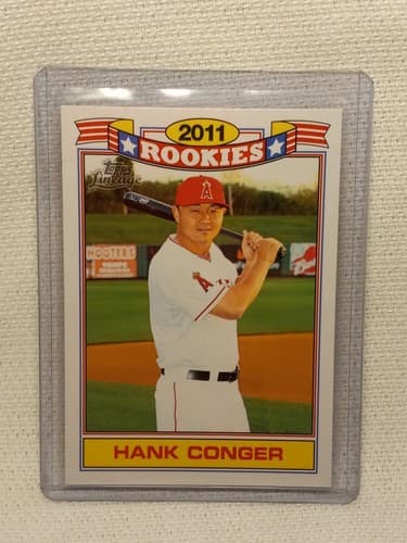 2011 Topps Lineage Rookies #16 Hank Conger Angels Commermorative set - Image 1