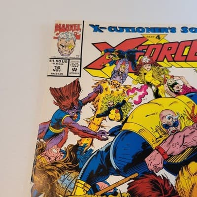 MARVEL X Force 16 X Cutioners Song Part 4 Cable Domino 1992 VF Comic Book - Thumbnail 6