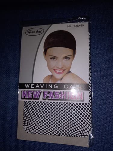 Weaving Cap Han Kai Hanne Fashion Kinky Wigs for Women hk-8080 BK - Thumbnail 2