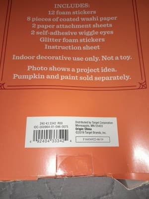 Hyde and Eek Boutique Pumpkin Witch Craft Kit Halloween New - Thumbnail 3