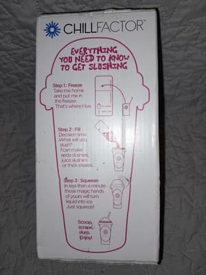 Chill Factor Slushy Maker 16.9oz Tutti Fruity Blue NEW Sealed Funtastic - Thumbnail 3