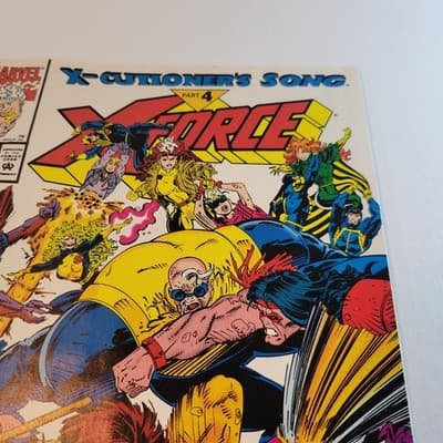 MARVEL X Force 16 X Cutioners Song Part 4 Cable Domino 1992 VF Comic Book - Thumbnail 5