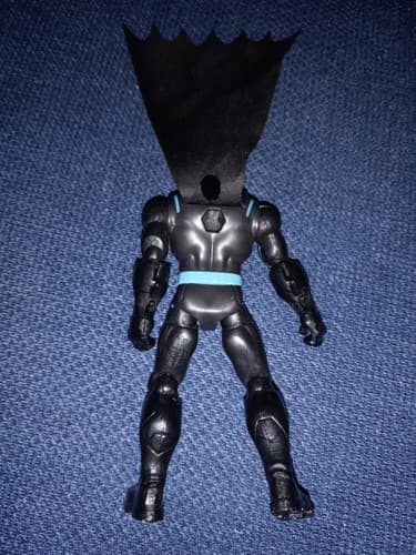 Batman Loose Action Figure Black Suit with Electric Blue Trim 5" Rare S20 - Thumbnail 5