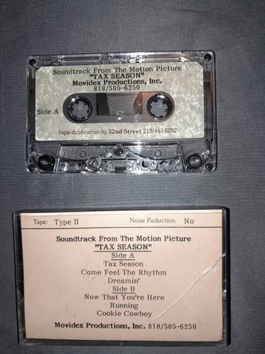 Cassette Tape Soundtrack From The Motion Picture Tax Season Rare - Image 1